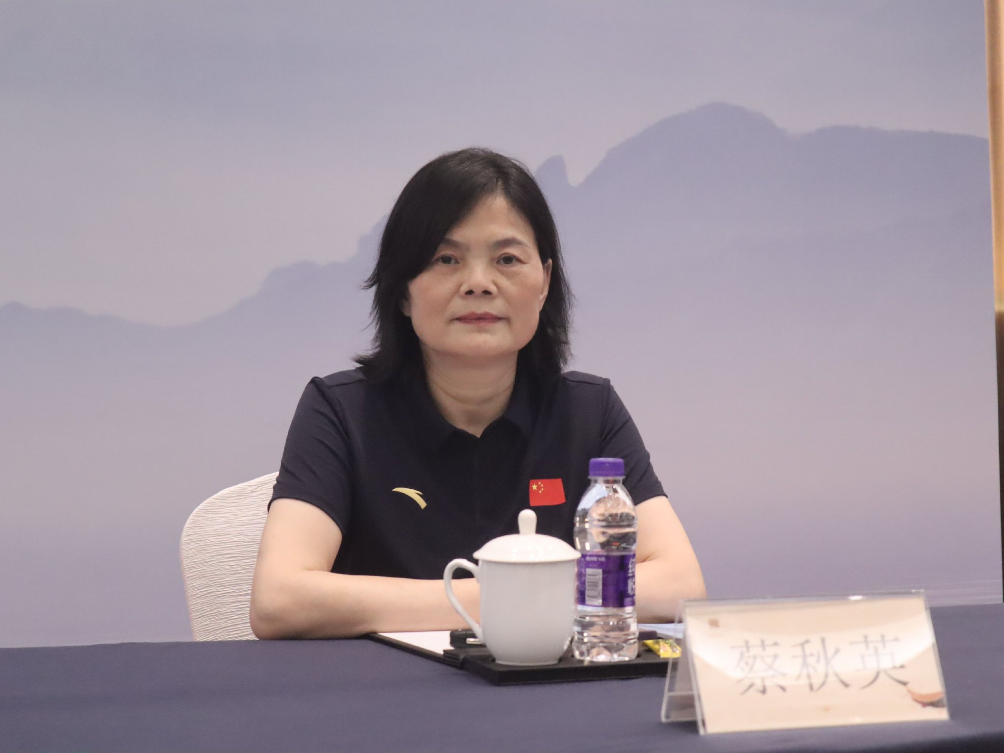 Hangzhou Xiaoshan Sports Federation-এর উপ-চেয়ারম্যান Cai Qiuying